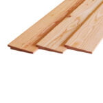 Potdekselplanken douglas 10-20x145mm onbehandeld, zichtzijde fijnbezaagd