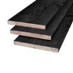 Planken douglas 22x200mm fijnbezaagd, zwart gespoten