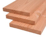 Planken douglas 25x195mm onbehandeld, gedroogd en geschaafd