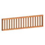 Veranda spijlen hekwerk C 700x2760mm onbehandeld