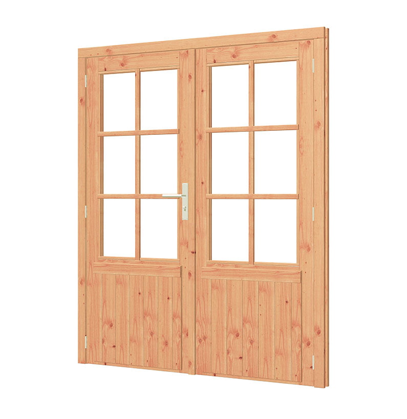 product_paneeldeur_dubbel Paneeldeur dubbel borstw. 687mm (deur: 780x1930mm + kozijn: 1696x2006mm) - Afbeelding 1