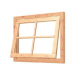 Uitzetraam met kozijn (raam: 905x754mm + kozijn: 1039x888mm)