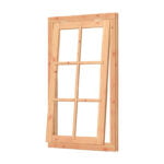 Uitzetraam met kozijn (raam: 674x1296mm + kozijn: 808x1430mm)