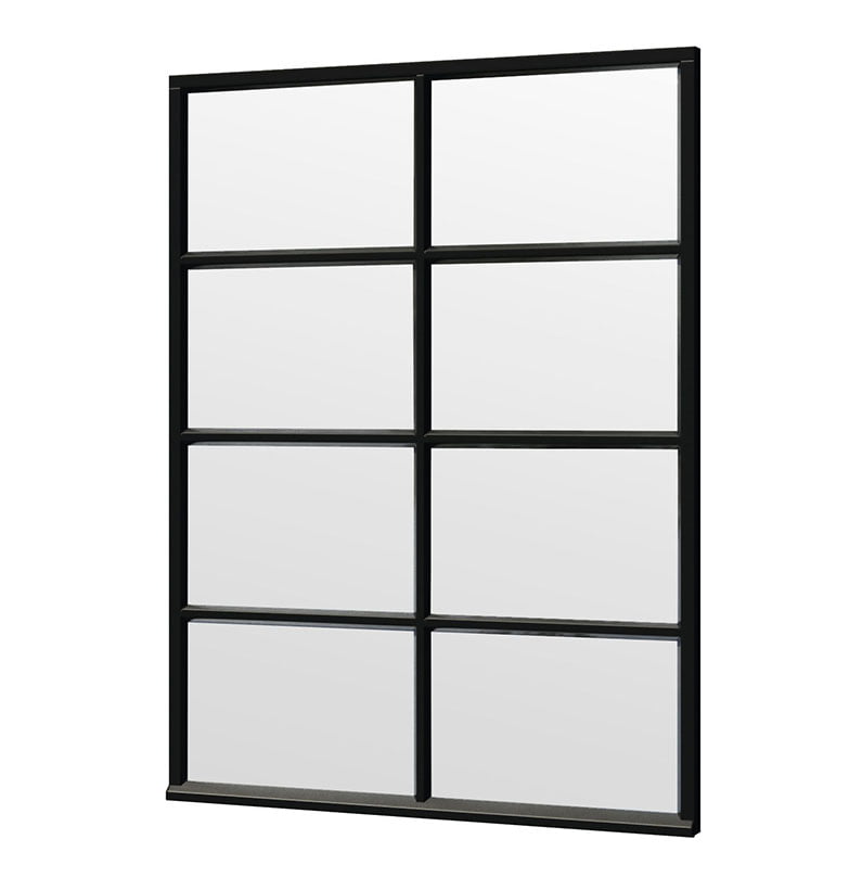 product_steel-look_module_B-04 Steel Look raam 1630x2200mm zwart module B-04 - Afbeelding 1