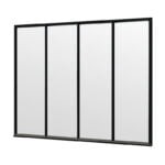 Steel Look raam 2760x2200mm zwart module C-01
