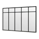 Steel Look raam 3405x2200mm zwart module E-02