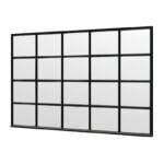 Steel Look raam 3405x2200mm zwart module E-04