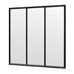 Steel Look raam 2230x2200mm zwart module H-01