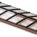 Lichtstraat zadeldak 4466x1536mm (lxb) incl. gelaagd isolatieglas en profielen