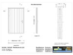 Plaatdeur enkel XL linksdr. deur 1200x2115 + kozijn 1334x2189mm Wit (incl. hang en sluitwerk) - Afbeelding 6
