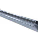 RVS dorpel 83x80x1334mm (BxHxL) voor plaatdeur enkel XL